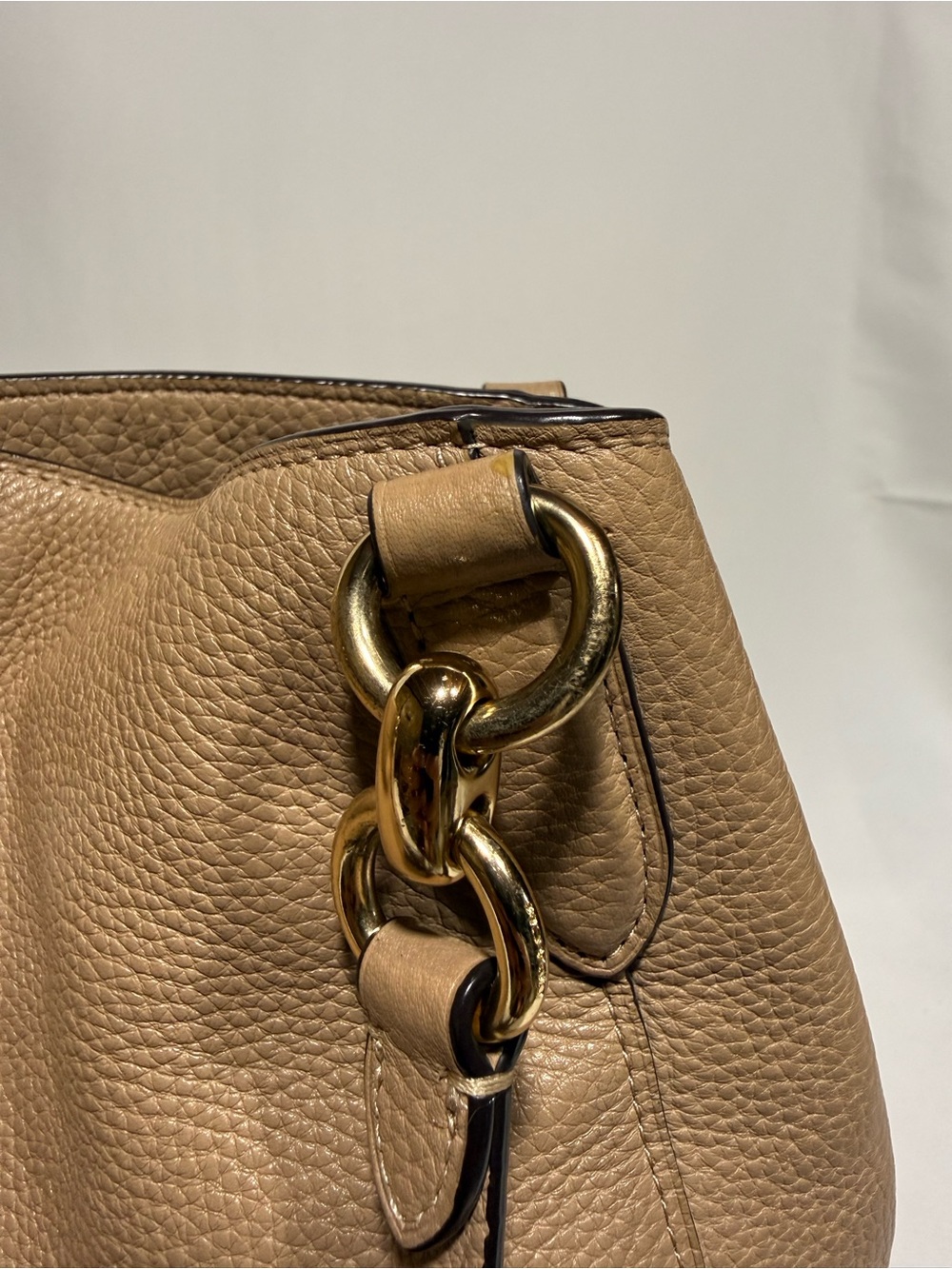 Coach shoulder bag tan pebble leather - Picture 8 of 12